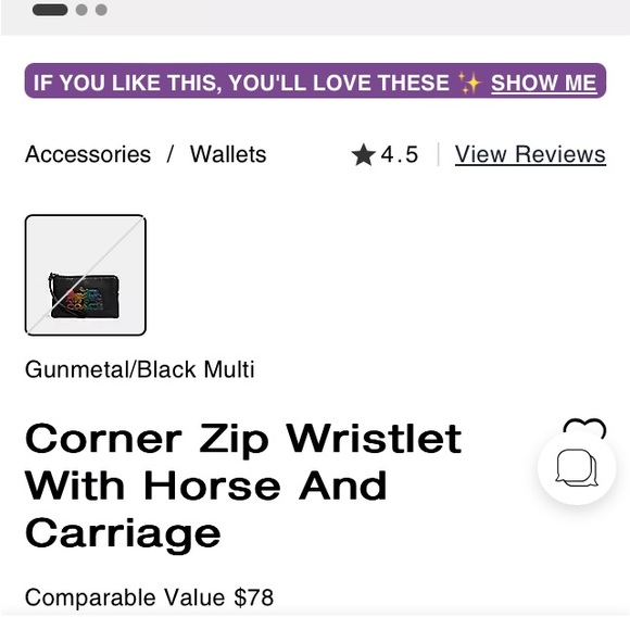 Coach horse&carriage/gunmetal/black/multi. NWtags - Picture 3 of 6